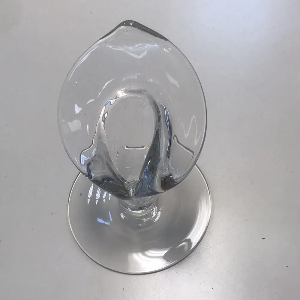 Pair‎ of Vintage (1940's) Cambridge Glass Calla Lily Candlesticks
